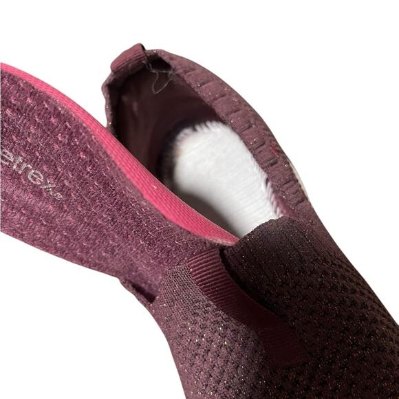 AETREX Angie Maroon Knit Metallic GoldWomen's Sneakers Sizer7.5 - Picture 6 of 8